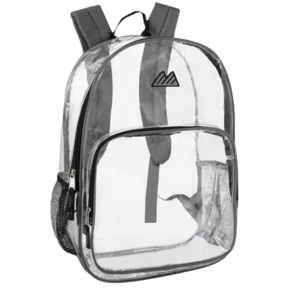 summit Handbags - NWT Summit Deluxe Clear Backpack Black